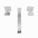 DreamLine Chesapeake 2 in. x 8 in. Wall Mounted Tub Faucet