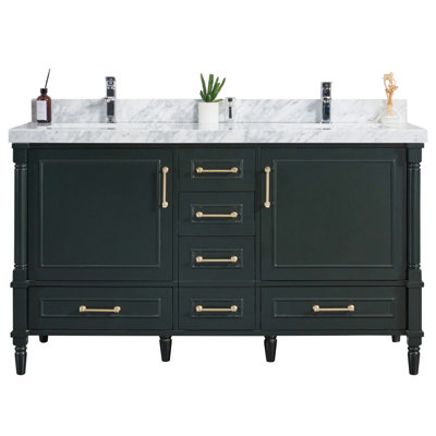Ensemble de meuble-lavabo double 60 po Flavell