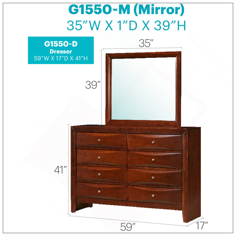 Commode Marilla, cerise, Cerisier