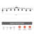8-Light Track Light Fixture with Adjustable Heads & 8 Bulbs Included-109583298-109583300