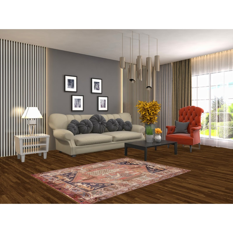 Tapis traditionnel de chasse en laine 4 x 5