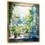 Vert et bleu campagne fenêtre charme II - ferme fenêtres, art mural sur toile-1759400495-1697262672