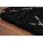 Tapis noir marocain à motif treillis noir 6 x 8