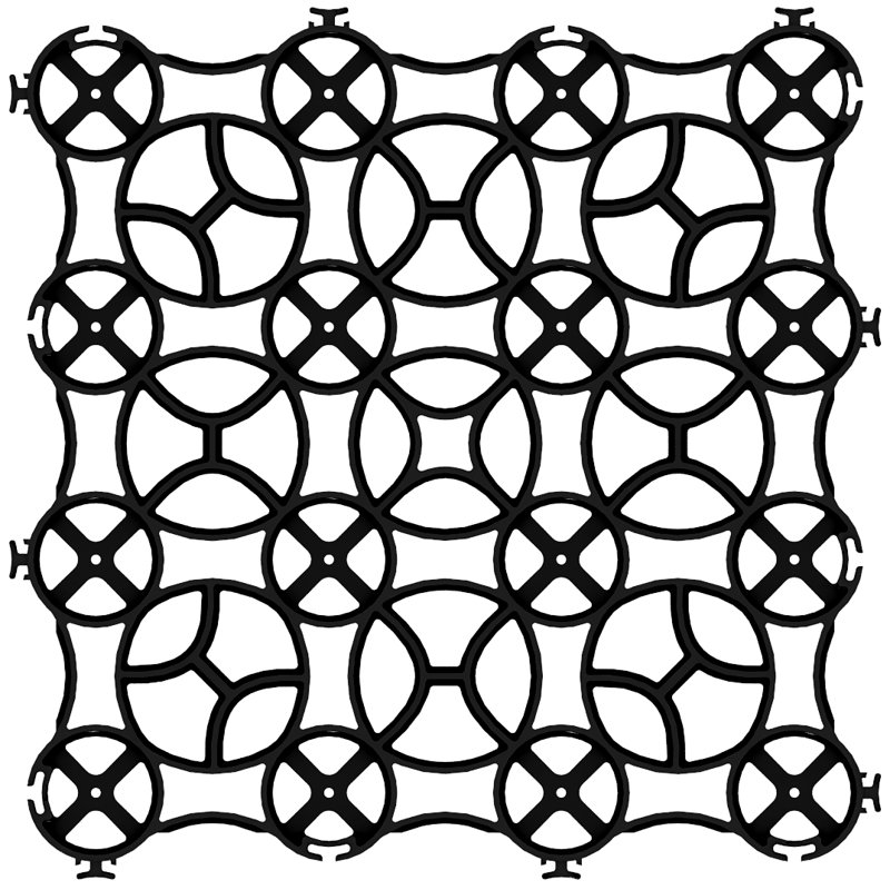 Ensemble de tuiles de terrasse