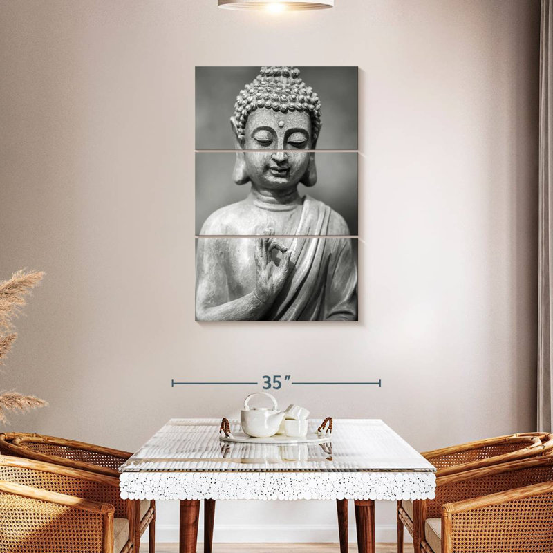 Adella Grey Buddha, 57" H x 36" W