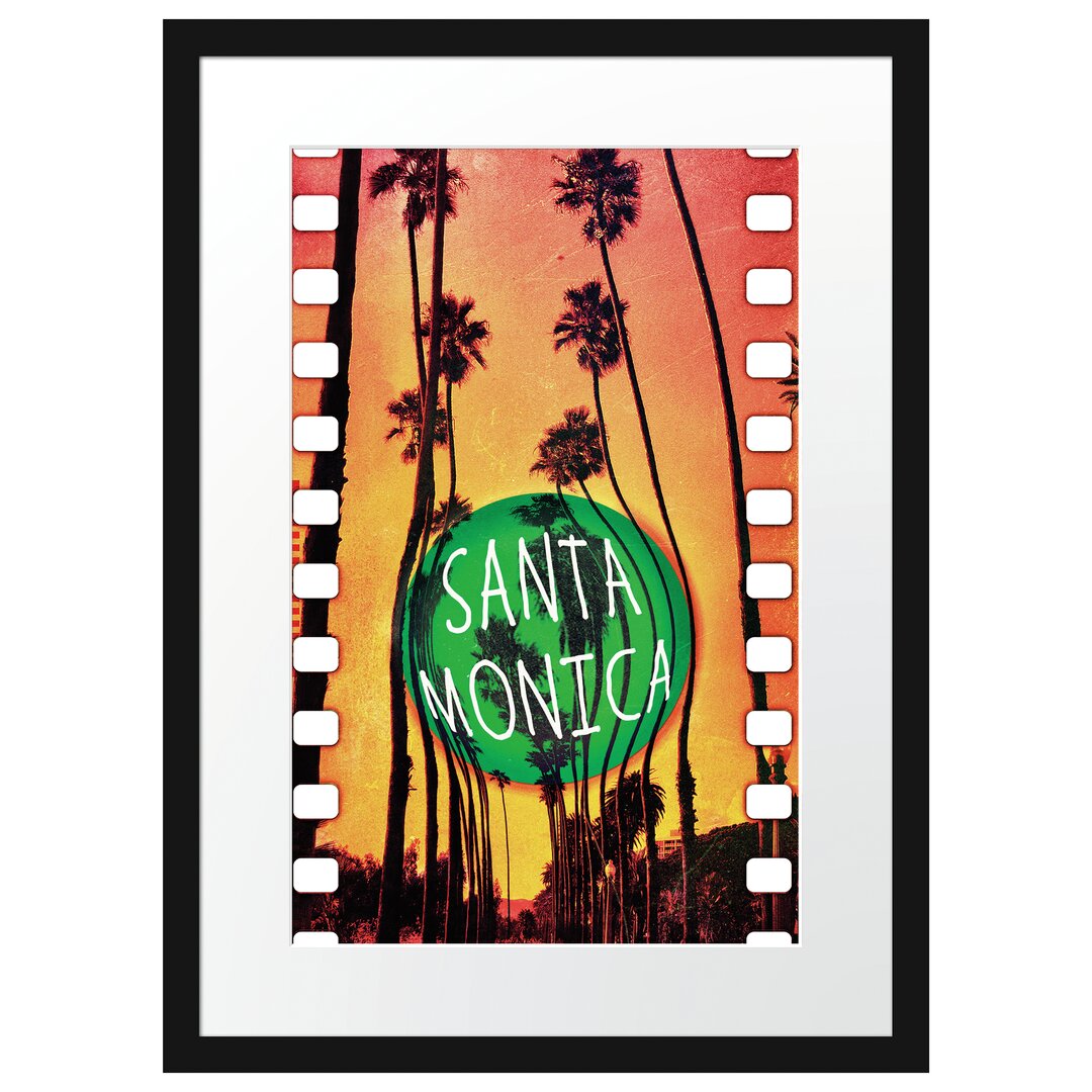 Gerahmtes Poster Santa Monica