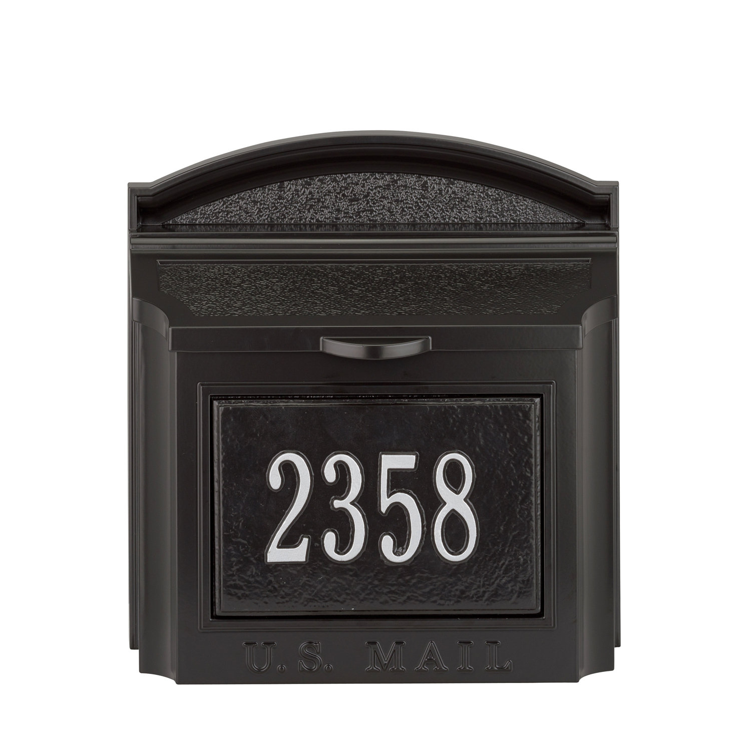 Locking Wall Mounted Mailbox, White, Yes