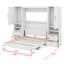 Lit escamotable Murphy avec placard, tiroirs et tablettes-1487561556-1487561557