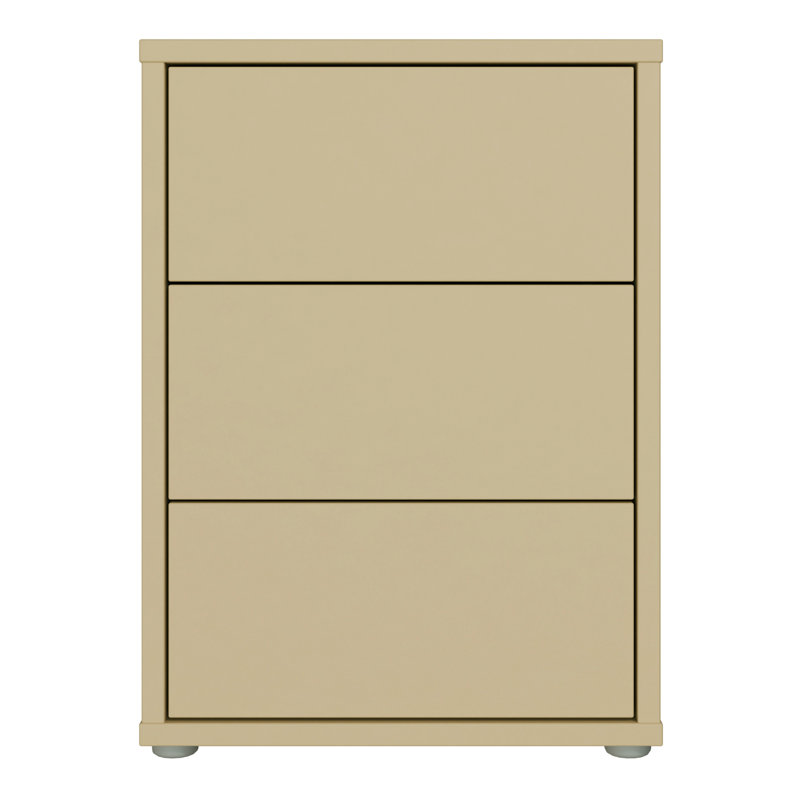 49.8 cm W Bedside Table, Yellow