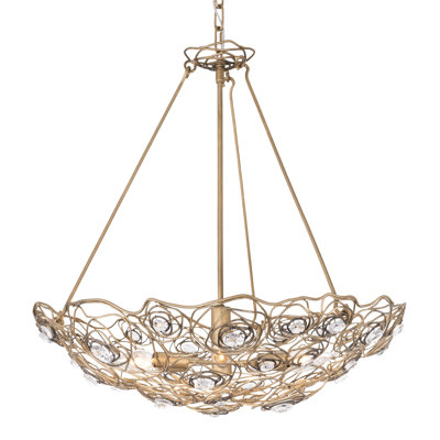 Luminaire suspendu inversé Ethereal Rose 6 Lt