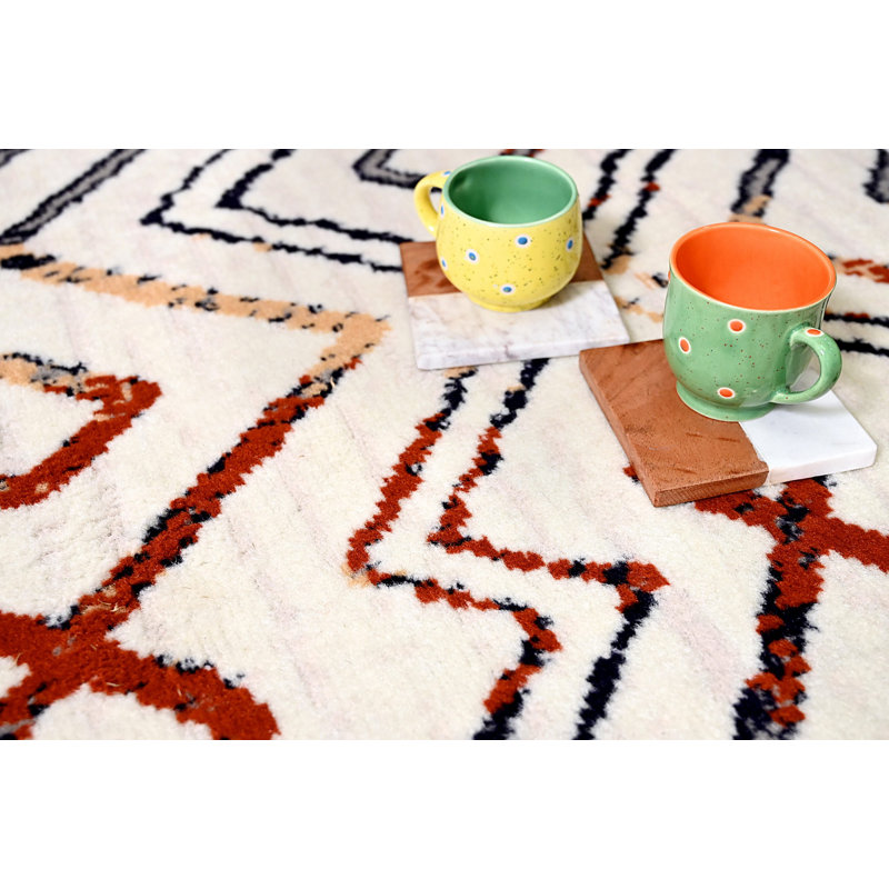Howey Ikat Indoor Rug, Rectangle 5' x 8'