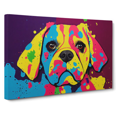 Painted Dog Vol.5 Abstract - Wrapped Canvas