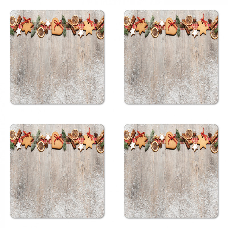 Square 4 Piece Coaster Set