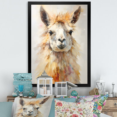 " Furry Llama Portrait "