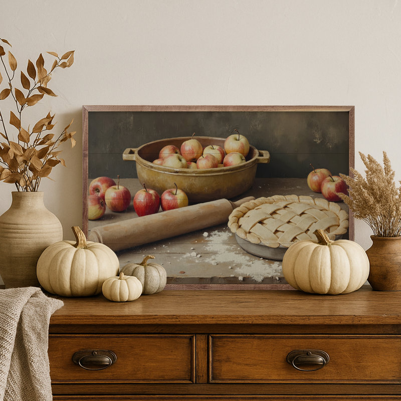 Apple Pie Baking, 16" H x 24" W