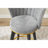 Counter Height Bar Stools Set of 2, 360° Swivel Upholstered with Backs, Metal Legs, 26\-1864660464