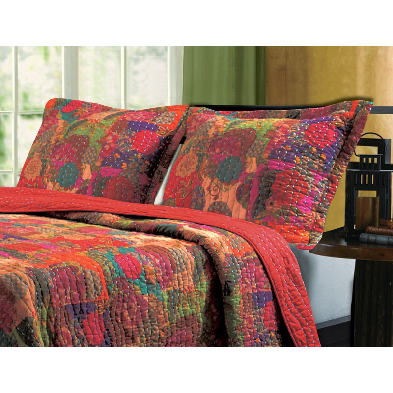 Greenland Home Fasions Jewel Red King Sham, 20x36, King
