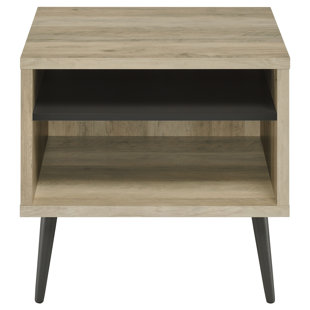 Square Engineered Wood Side End Table