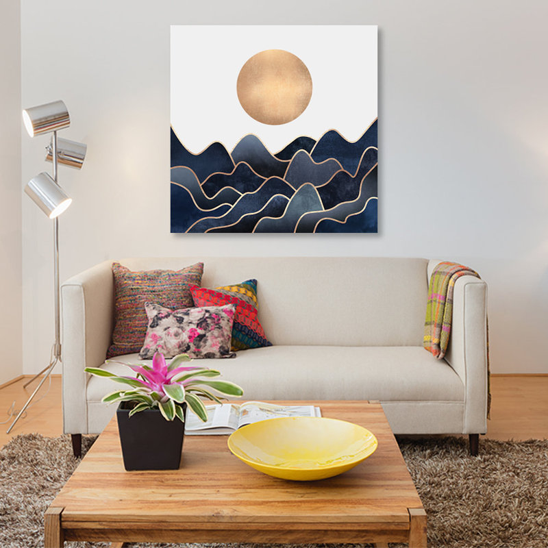 «Waves», impression sur toile, H 12 po x l 12 po x P 1,5 po