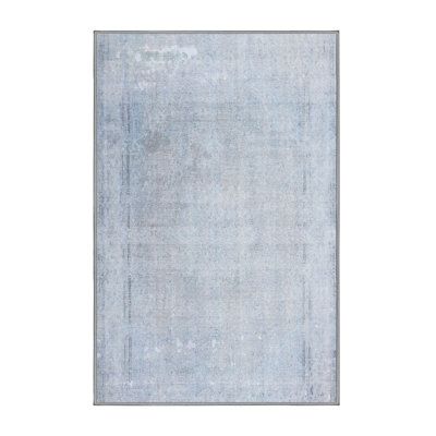Tapis contemporain gris / blanc