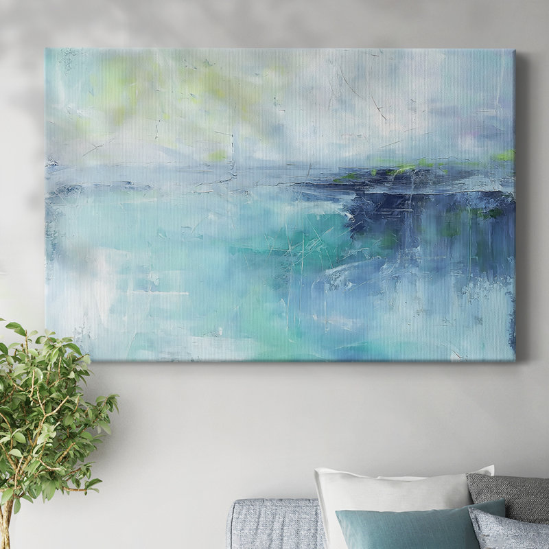 Paysage abstrait, série V, H 12 po x l 18 po