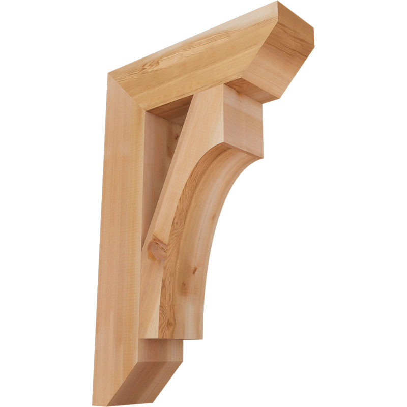 Support en bois Westlake, Cèdre rouge, H 34 po x l 5,5 po x P 22 po