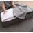 2-Pack Of Large Under Bed Clothing Storage Boxes With Durable Fabric And 4 Reinforced Handles,Dark Grey