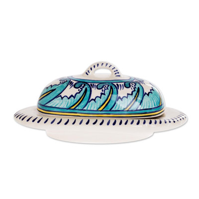 August Grove® Fechteler Ceramic Butter Dish