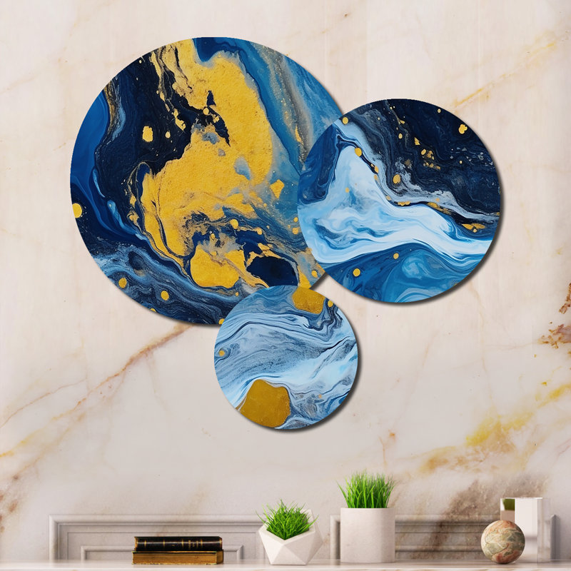 Abstract Wall Decor on Metal
