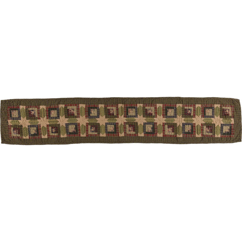 Annabelle Patchwork 100% Cotton Table Runner, 72" W x 13" D