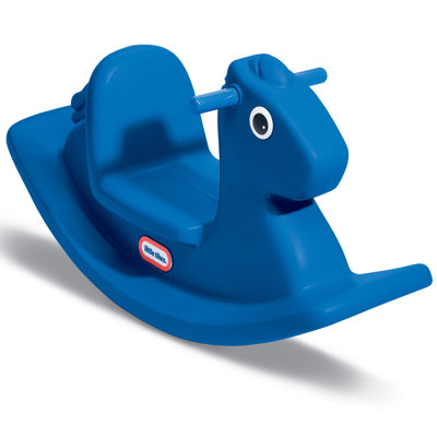Cheval à bascule - bleu primaire