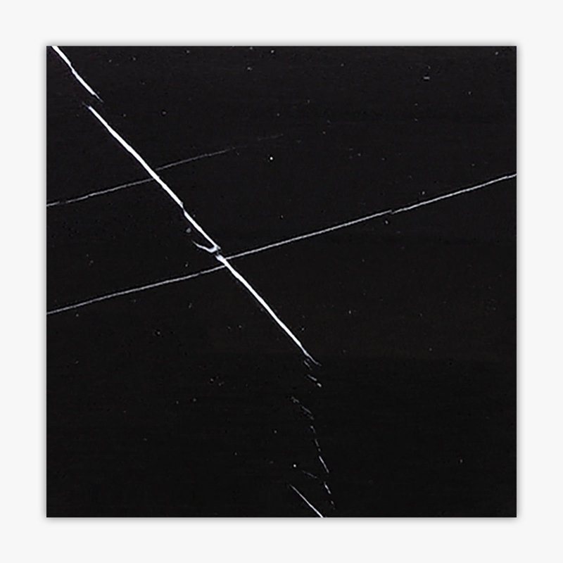 Carreau de mur et de sol en marbre 12 po x 12 po Nero Marquina