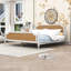 Base de lit plateforme en bois avec tête de lit-937007131-937007129