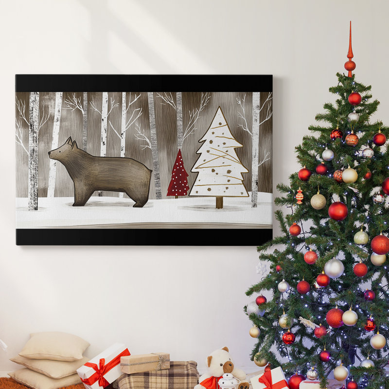 Christmas Holiday Arts - Toile tendue avec châssis XMA171384, H 16 po x l 24 po
