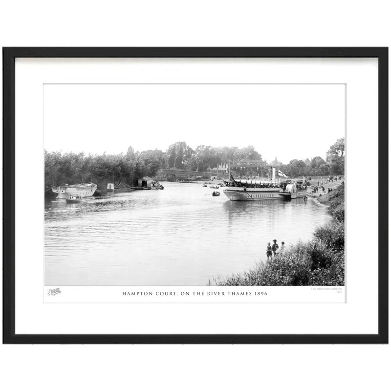Hampton Court, On The River Thames 1896 by Francis Frith - Single Picture Frame Print, 60cm H x 80cm W x 2.3cm D