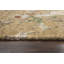 Tapis beige / brun en laine noué à la main-1633461883