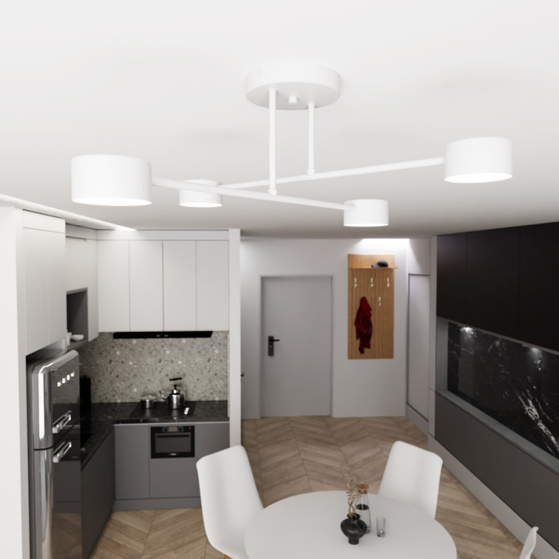 Eronim Chandelier, White