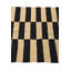 Tapis moderne noir et blanc 3 x 4 kilim