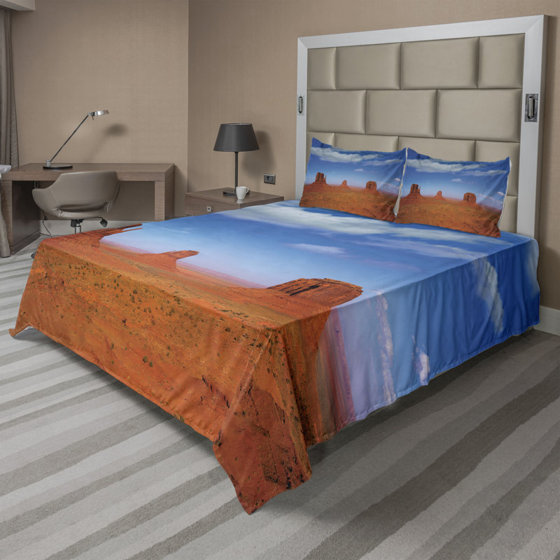 Microfiber Sheet Set, Queen Sheet Set with Fitted Sheet and Pillowcase