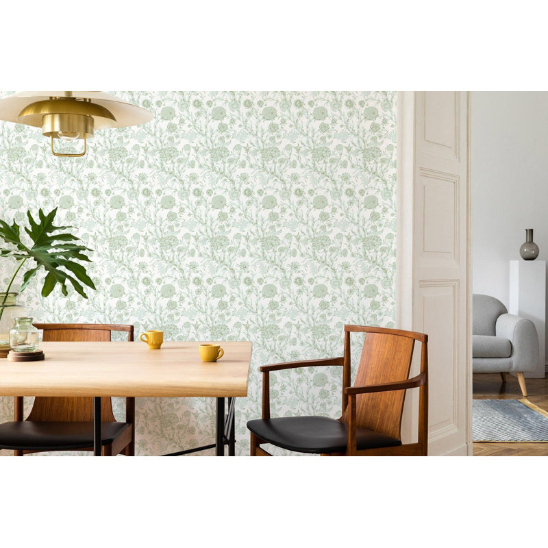 Blooming Thicket - Wallpaper, Morning Glow, Premium Paper, Non-Pasted