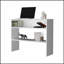 Console blanche avec rangement ouvert, parfaite pour organiser et exposer dans de petits espaces-341295806