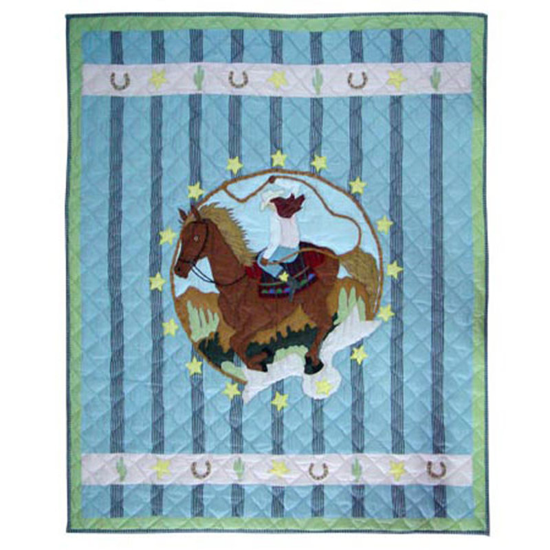 Lil Yeeehaw Quilted Throw Blanket