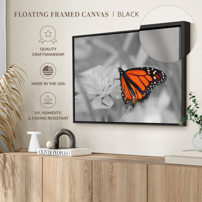 «Orange Butterfly Wonder Wall Art»