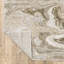 Tapis abstrait ivoire / brun clair Gwern-2086891262