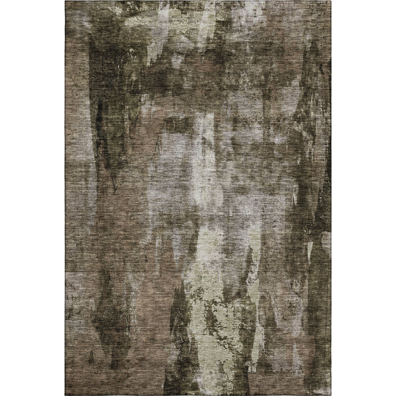 Premium Machine Washable Dahl AMF1077 Modern Rug, Rectangle 10' x 14'