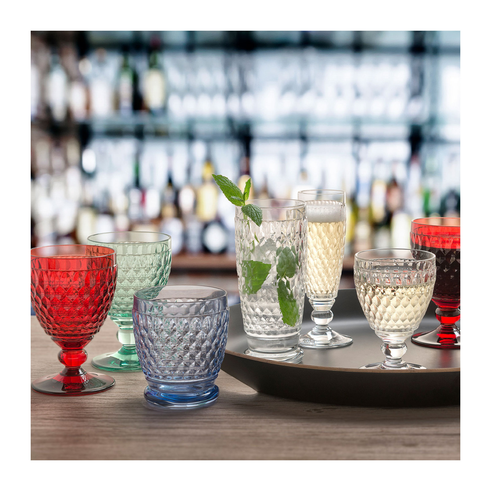 Villeroy & Boch Boston Goblet, Green, 11 oz.