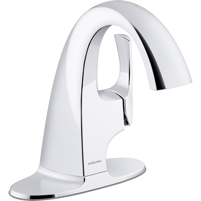 Robinet de lavabo de salle de bain à poignée simple Medley, Chrome poli