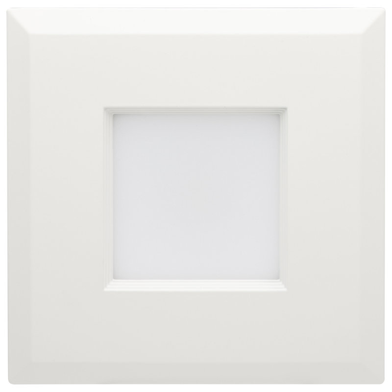 4" Square Selectable Color Temperature Dimmable LED Retrofit Recessed Lighting Kit