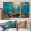 Rinaldi - Ensemble d'art mural corail sous l'eau-108456170-108456176