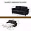 Canapé-lit en lin 81,5 po: canapé modulaire 2 places, matelas escamotable, canapé-lit convertible-1128277763